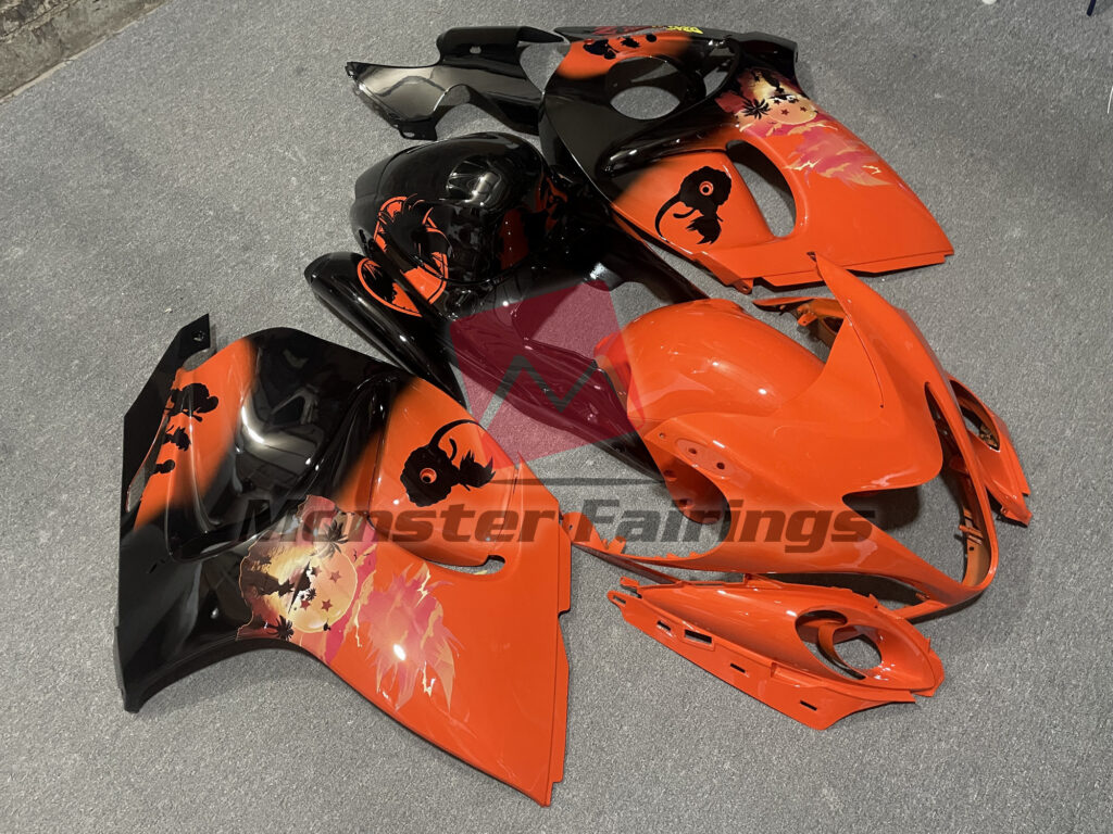 Son Goku ABS fairings for Suzuki GSXR 1300 2008 - 2020 - premium OEM fit kit by Monster Fairings