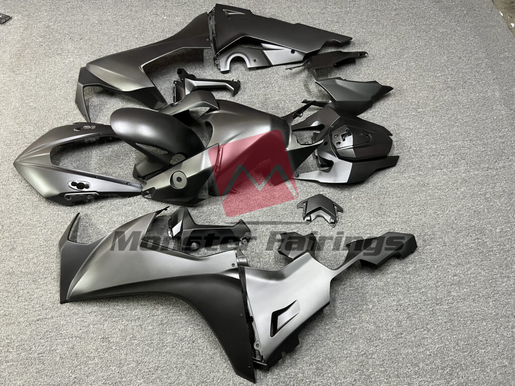 2017 - 2025 Honda CBR1000RR Matte Gray fairing set - ABS injection, custom painted by Monster Fairings