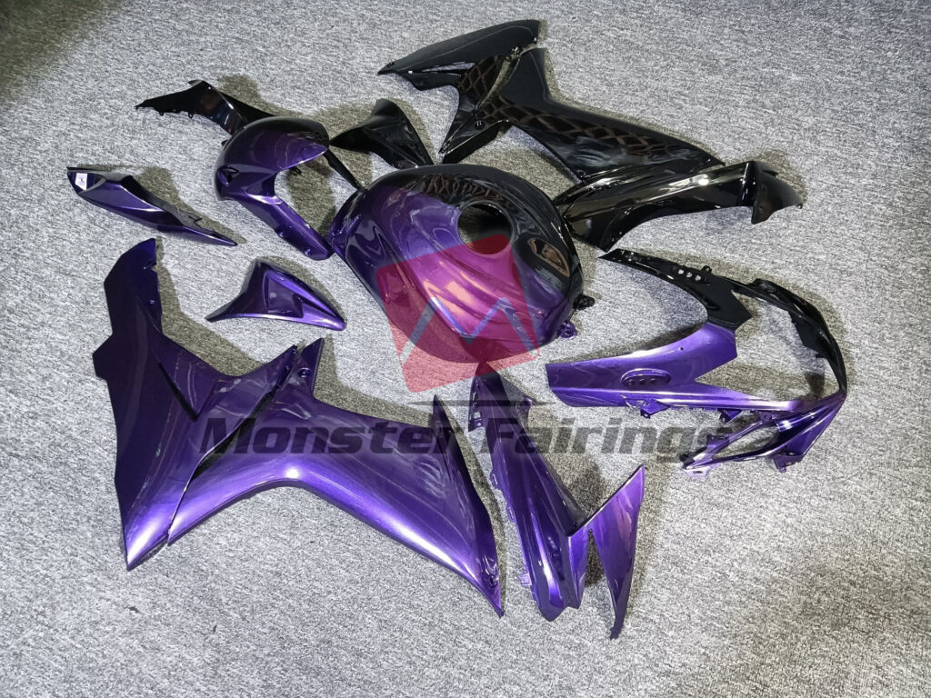 Gloss Purple Black Split ABS fairings for Suzuki GSXR 600 - 750 2011 - 2025 - premium OEM fit kit by Monster Fairings