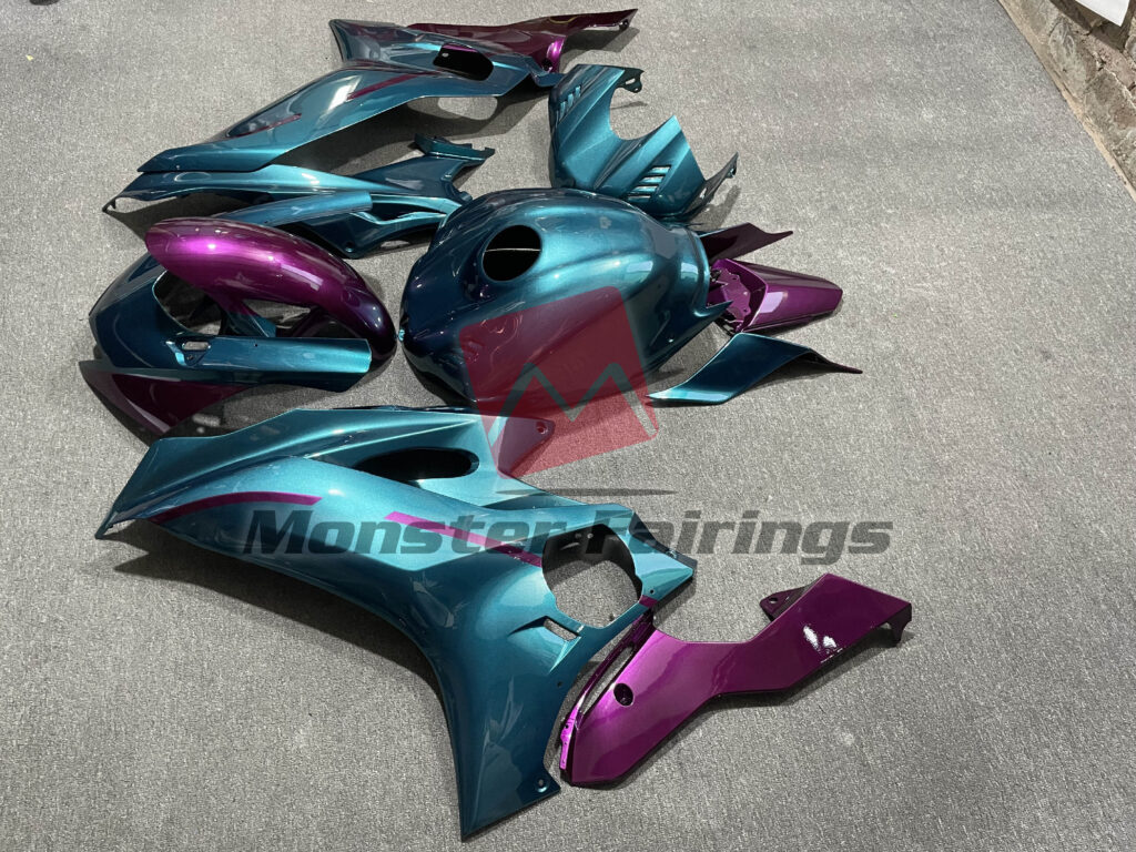 Monster Fairings ABS fairing kit for Yamaha R6 2017 - 2022 - Gloss Metallic Green, precise OEM fit