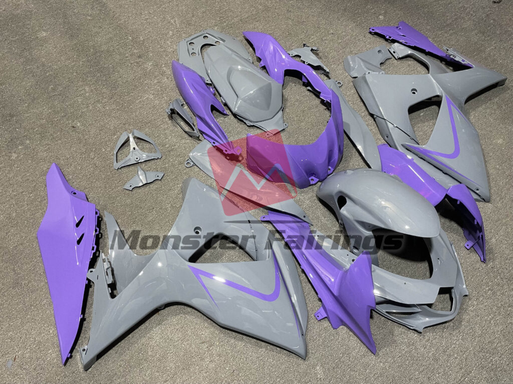 Lavender Gray ABS fairings for Suzuki GSXR 1000 2009 - 2016 - premium OEM fit kit by Monster Fairings