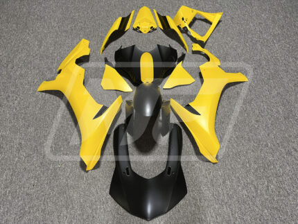 Yamaha R1 2015-2019 Matte Yellow Black ABS Fairings | Monster Fairings