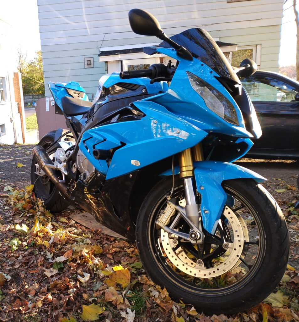 Monster Fairings ABS fairing kit for BMW S1000RR 2015 - 2016 - Gloss Blue & Carbon Fiber Style, precise OEM fit