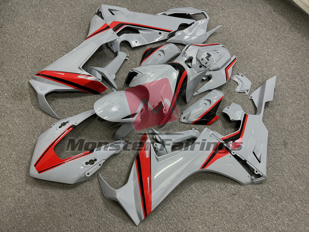 Honda CBR1000RR custom ABS fairings 2017 - 2025 in Nardo Red Stripes - durable replacement kit, Monster Fairings