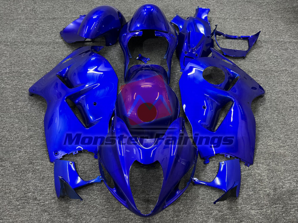 Suzuki GSXR 1300 1997 - 2007 Gloss Blue ABS fairings - custom motorcycle bodywork kit by Monster Fairings