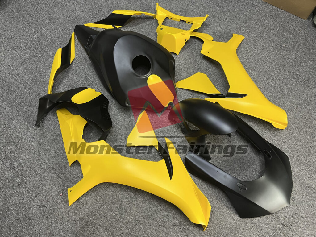 Matte Yellow Black ABS fairings for Yamaha R1 2015 - 2019 - premium OEM fit kit by Monster Fairings