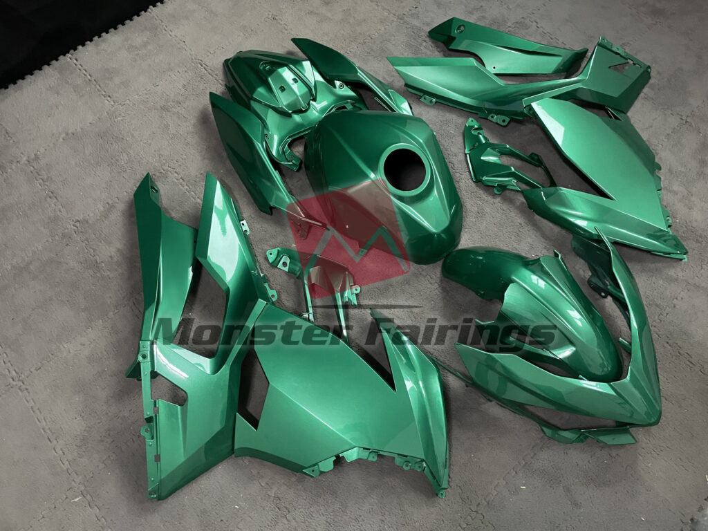 Emerald Green ABS fairings for Kawasaki Ninja 400 2018 - 2024 - premium OEM fit kit by Monster Fairings