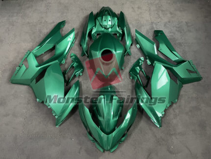 Kawasaki Ninja 400 2018 - 2024 Emerald Green ABS fairings - custom motorcycle bodywork kit by Monster Fairings