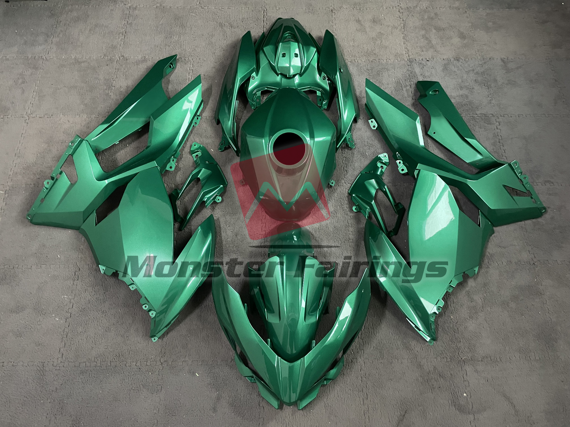 Kawasaki Ninja 400 2018-2024 Emerald Green ABS Fairings | Monster