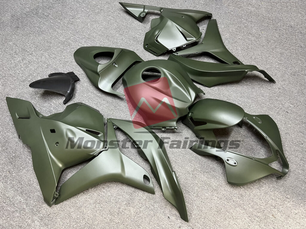 Honda CBR600RR custom ABS fairings 2009 - 2012 in Matte Army Green - durable replacement kit, Monster Fairings