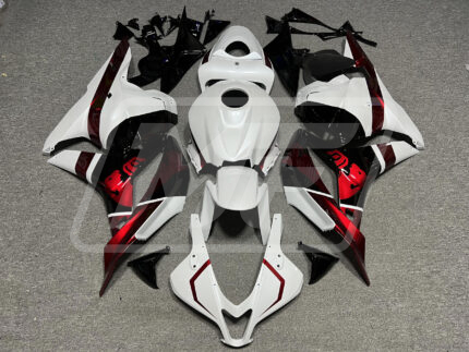 Honda CBR600RR 2009-2012 Gloss Pearl White & Black with Red Bull ABS Fairings | Monster Fairings