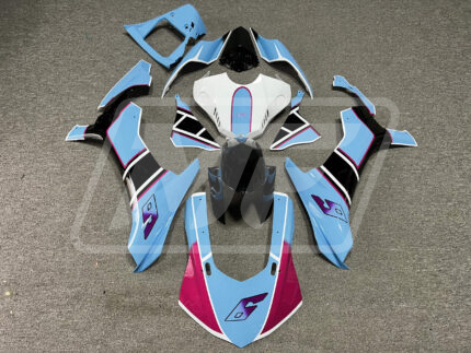Yamaha R1 2015-2019 Gloss Light Blue White Black ABS Fairings | Monster Fairings