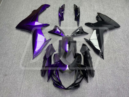 Suzuki GSXR 600-750 2011-2025 Gloss Purple & Black Split ABS Fairings | Monster Fairings