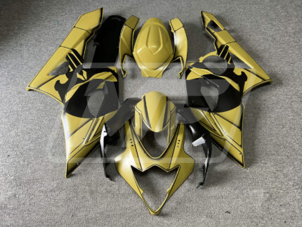 Suzuki GSXR 1000 2005-2006 Matte Desert Tan & Black Punisher ABS Fairings | Monster Fairings