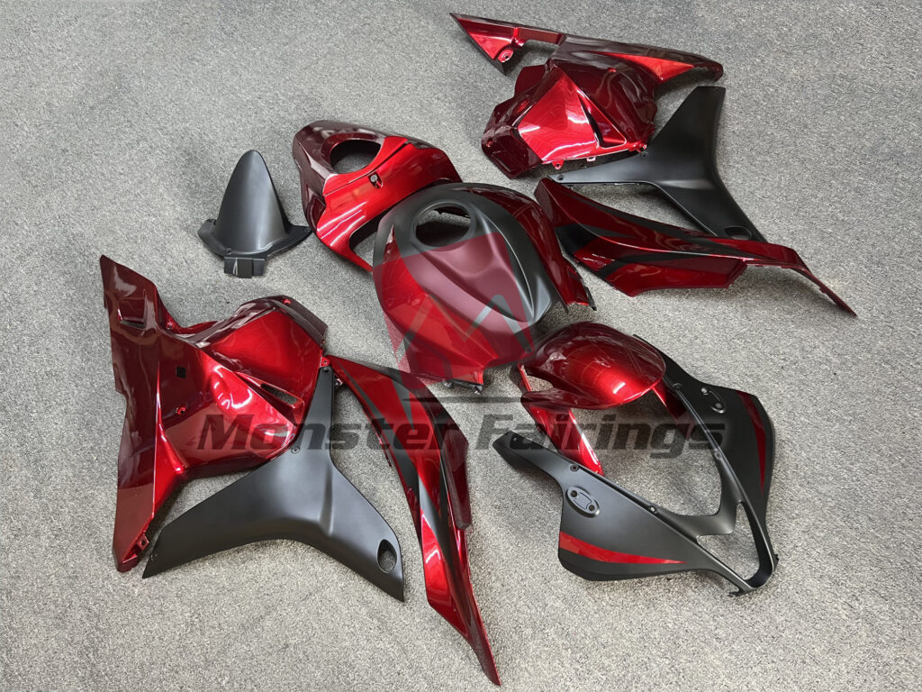 Honda CBR600RR custom ABS fairings 2009 - 2012 in Maroon Red - durable replacement kit, Monster Fairings