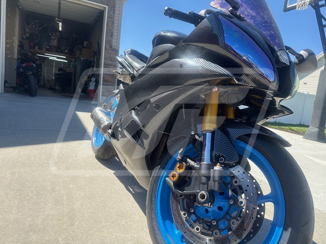 Gloss Carbon Fiber Style ABS fairings for Yamaha R6 2006 - 2007 - premium OEM fit kit by Monster Fairings