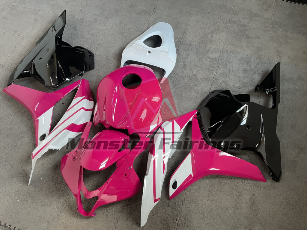 Glossy Pink White ABS fairings for Honda CBR600RR 2009 - 2012 - premium OEM fit kit by Monster Fairings