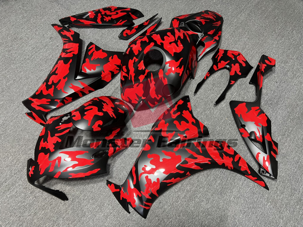 Red Camo ABS fairings for Honda CBR1000RR 2012 - 2016 - premium OEM fit kit by Monster Fairings
