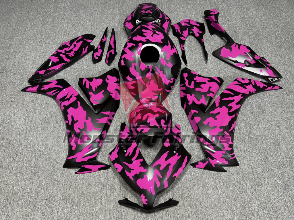Honda CBR1000RR 2012 - 2016 Gloss Pink Camo ABS fairings - custom motorcycle bodywork kit by Monster Fairings
