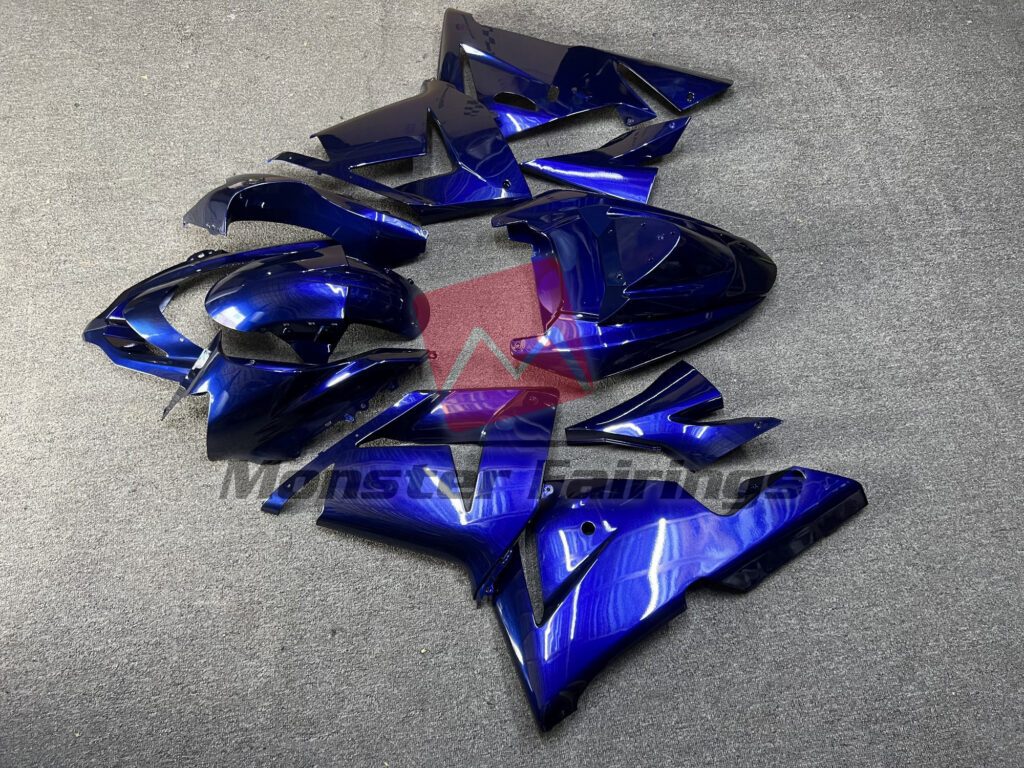 2004 - 2005 Kawasaki ZX10R Deep Blue fairing set - ABS injection, custom painted by Monster Fairings