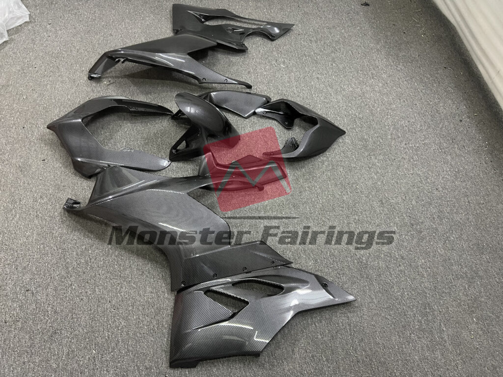 2020 - 2024 Ducati Panigale V2 Carbon Fiber Style fairing set - ABS injection, custom painted by Monster Fairings