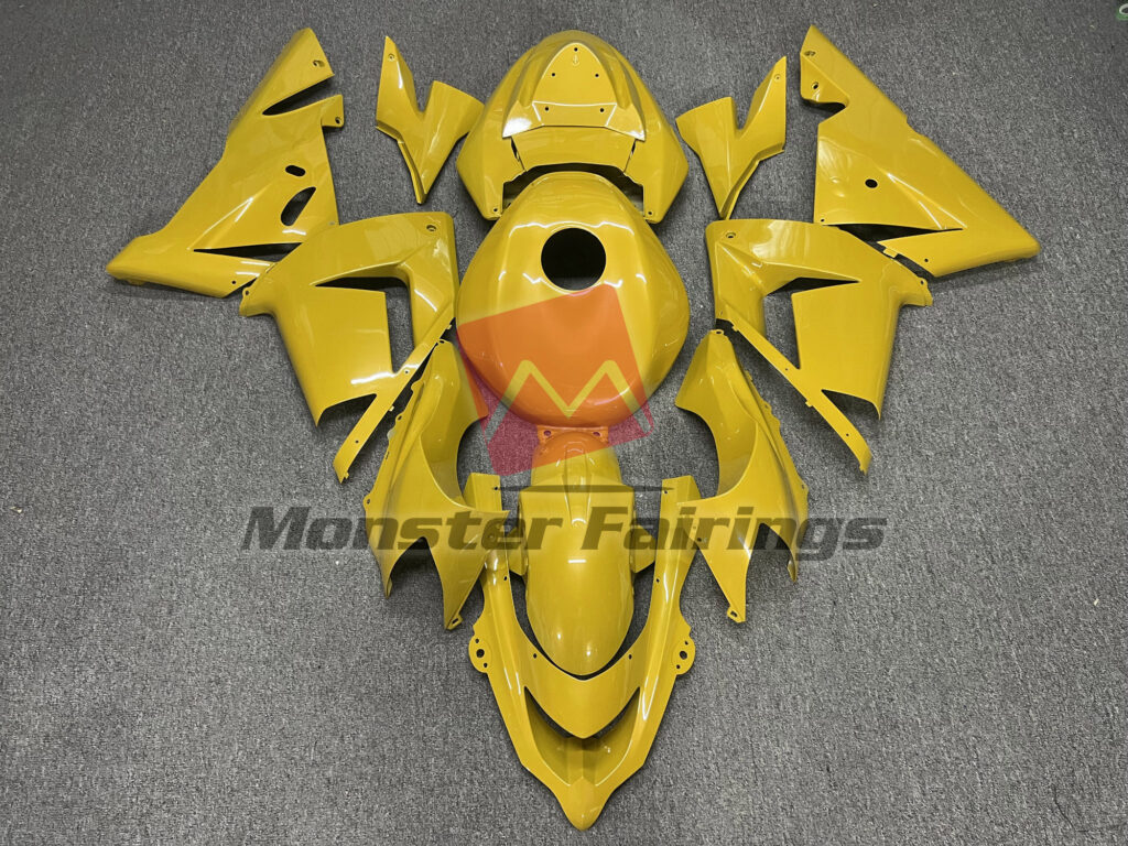 Kawasaki ZX10R 2004 - 2005 Gloss Mustard ABS fairings - custom motorcycle bodywork kit by Monster Fairings