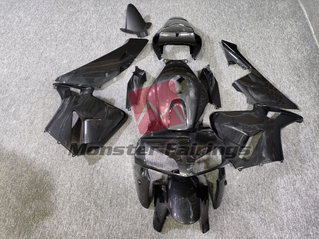 Honda CBR600RR 2005 - 2006 Gloss Carbon Fiber Style ABS fairings - custom motorcycle bodywork kit by Monster Fairings