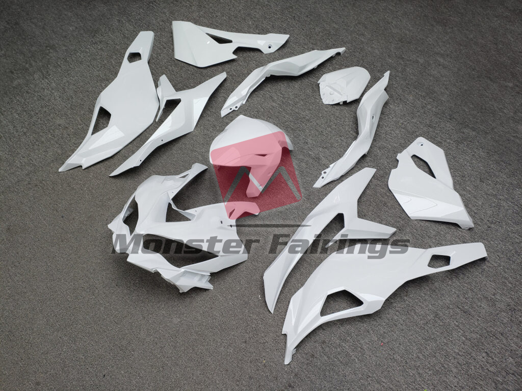 Gloss White ABS fairings for Kawasaki ZX4RR 2020 - 2024 - premium OEM fit kit by Monster Fairings