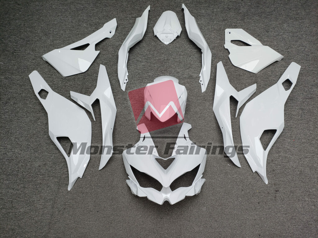 Kawasaki ZX4RR 2020 - 2024 Gloss White ABS fairings - custom motorcycle bodywork kit by Monster Fairings