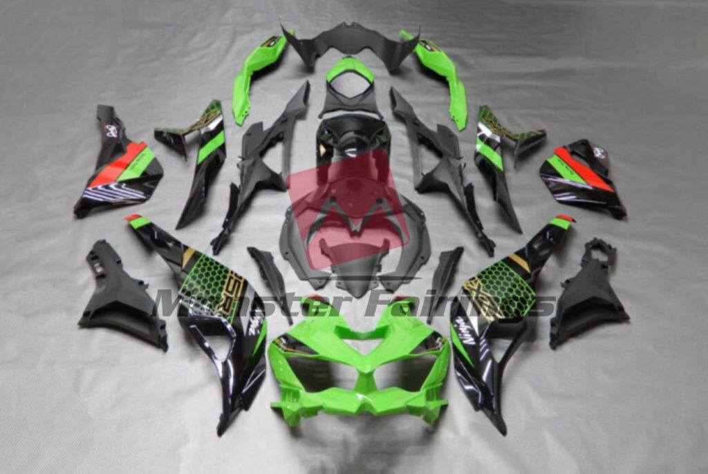 Kawasaki ZX25R 2020 - 2023 Green KRT ABS fairings - custom motorcycle bodywork kit by Monster Fairings
