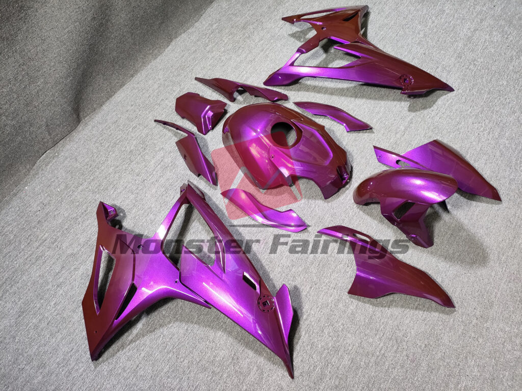 BMW S1000RR custom ABS fairings 2019 - 2022 in Gloss Pink - durable replacement kit, Monster Fairings