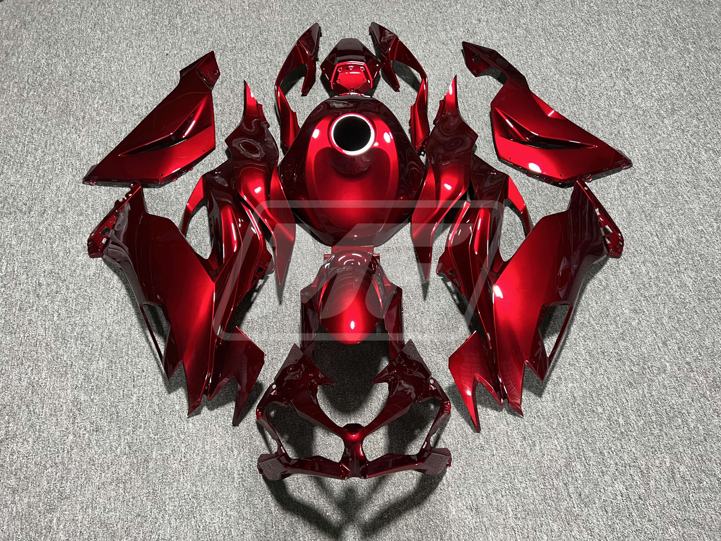 Kawasaki ZX6R 2019-2023 Gloss Candy Red ABS Fairings