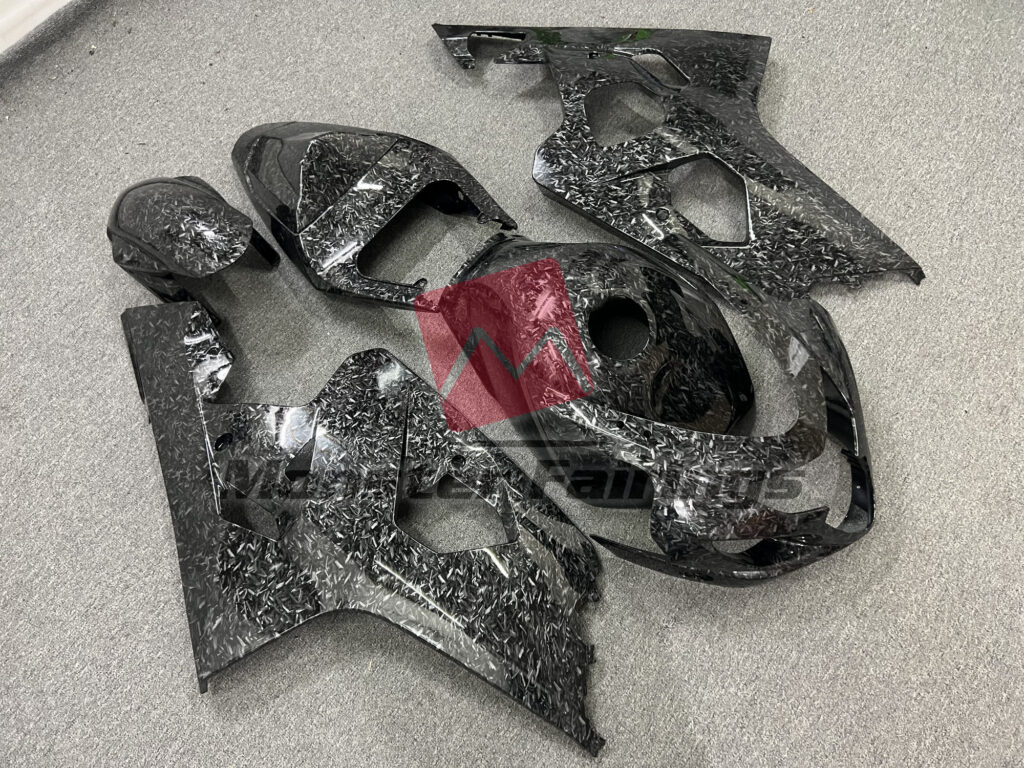 Forged Carbon Fiber Style ABS fairings for Suzuki GSXR 600 - 750 2004 - 2005 - premium OEM fit kit by Monster Fairings
