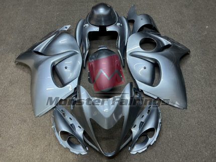 Suzuki GSXR 1300 2008 - 2020 Metallic Gray ABS fairings - custom motorcycle bodywork kit by Monster Fairings