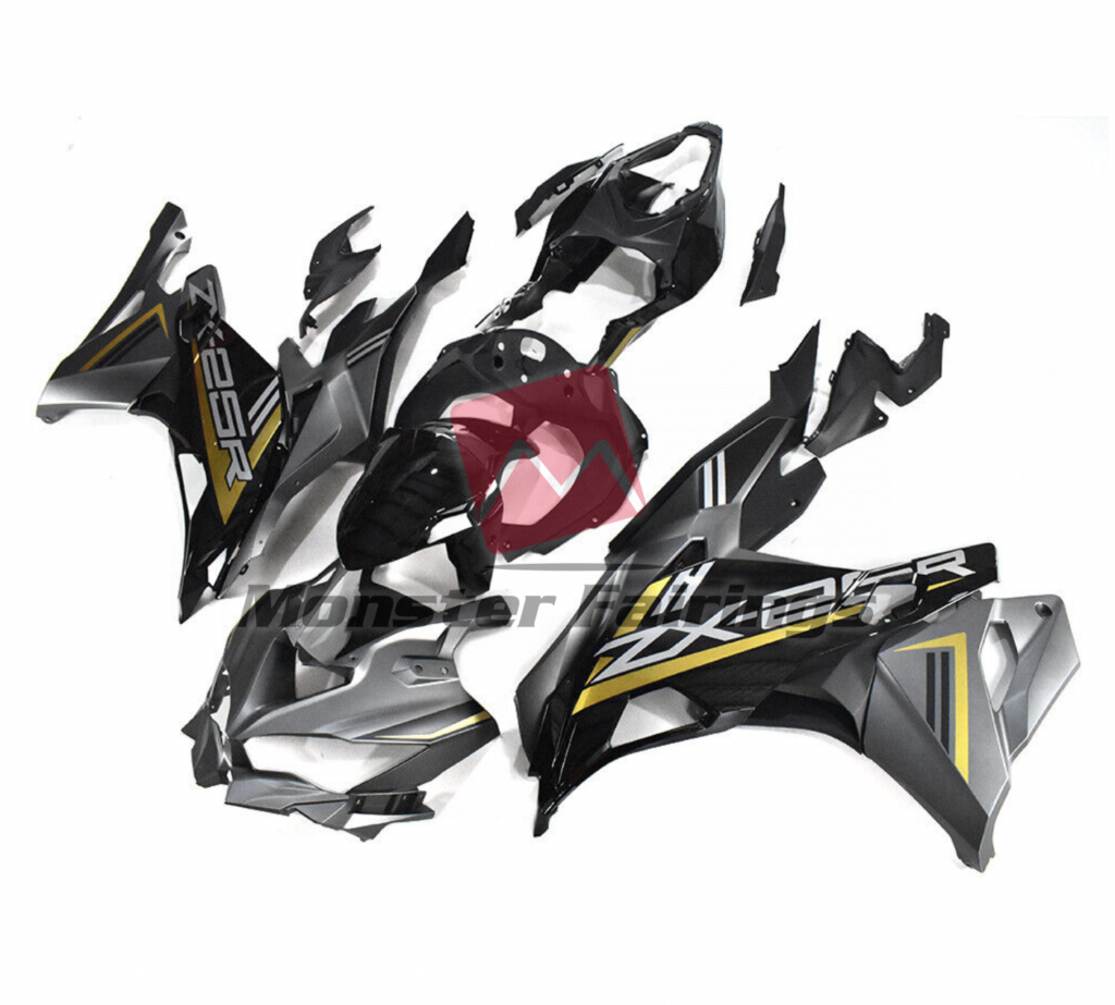 Metallic Gray ABS fairings for Kawasaki ZX - 25R 2020 - 2023 - premium OEM fit kit by Monster Fairings