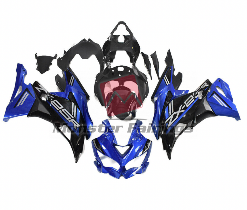 Kawasaki ZX - 25R 2020 - 2023 Gloss Blue ABS fairings - custom motorcycle bodywork kit by Monster Fairings