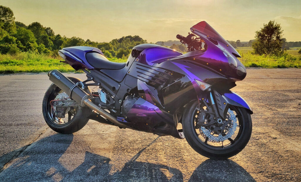 Kawasaki ZX14R 2006 - 2011 ABS fairings, Gloss Purple - high - quality motorcycle kit by Monster Fairings