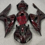 Honda CBR1000RR 2006 - 2007 Gloss Red Wine Carbon Fiber Style ABS fairings - custom motorcycle bodywork kit by Monster Fairings