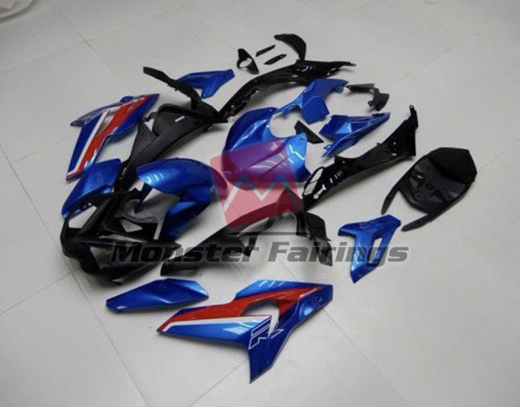 Blue with Red ABS fairings for BMW S1000R 2015 - 2017 - premium OEM fit kit by Monster Fairings
