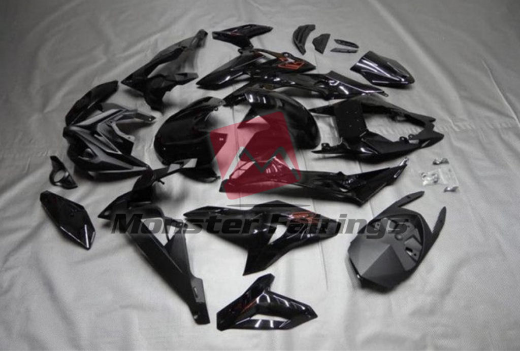 BMW S1000R custom ABS fairings 2015 - 2017 in Gloss & and Matte Black - durable replacement kit, Monster Fairings