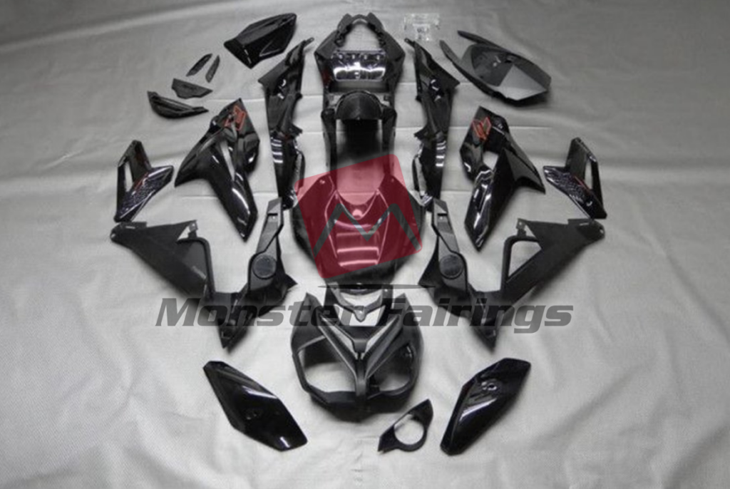 BMW S1000R 2015 - 2017 Gloss & and Matte Black ABS fairings - custom motorcycle bodywork kit by Monster Fairings