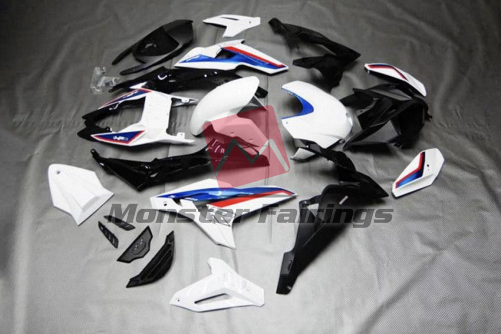 BMW S1000R custom ABS fairings 2015 - 2017 in OEM Style White - durable replacement kit, Monster Fairings