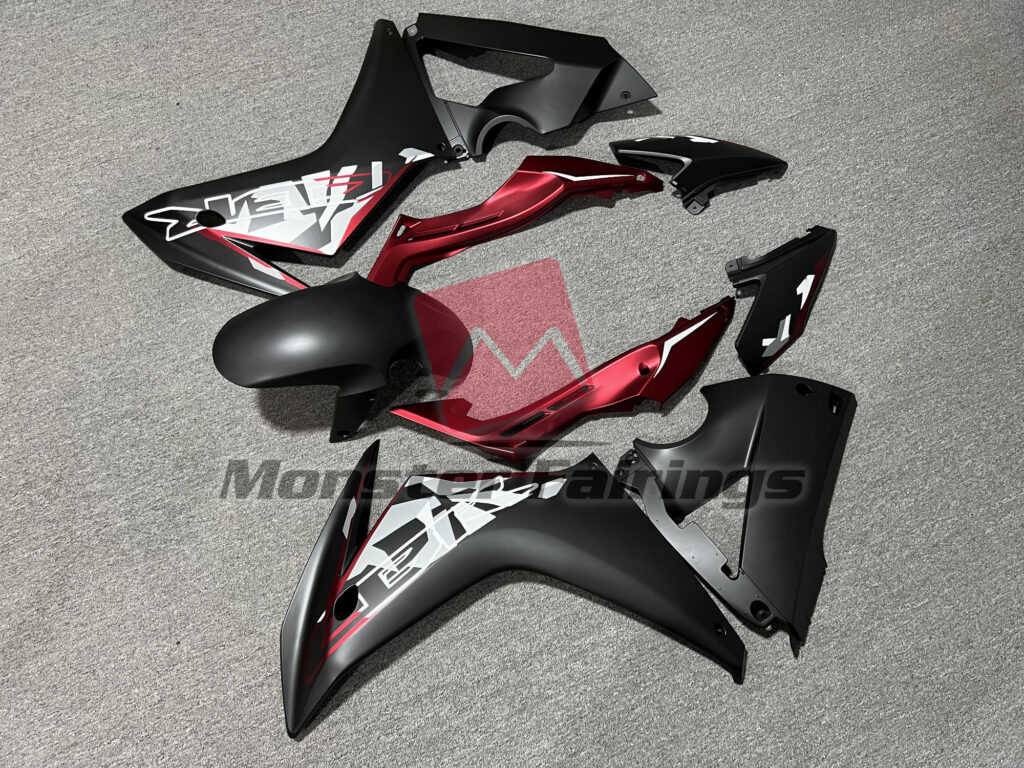 Matte Black & Red ABS fairings for Honda CBR650F 2014 - 2016 - premium OEM fit kit by Monster Fairings