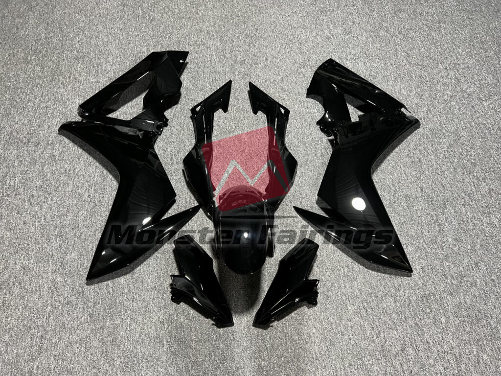 Honda CBR650F 2014 - 2016 Gloss Black ABS fairings - custom motorcycle bodywork kit by Monster Fairings