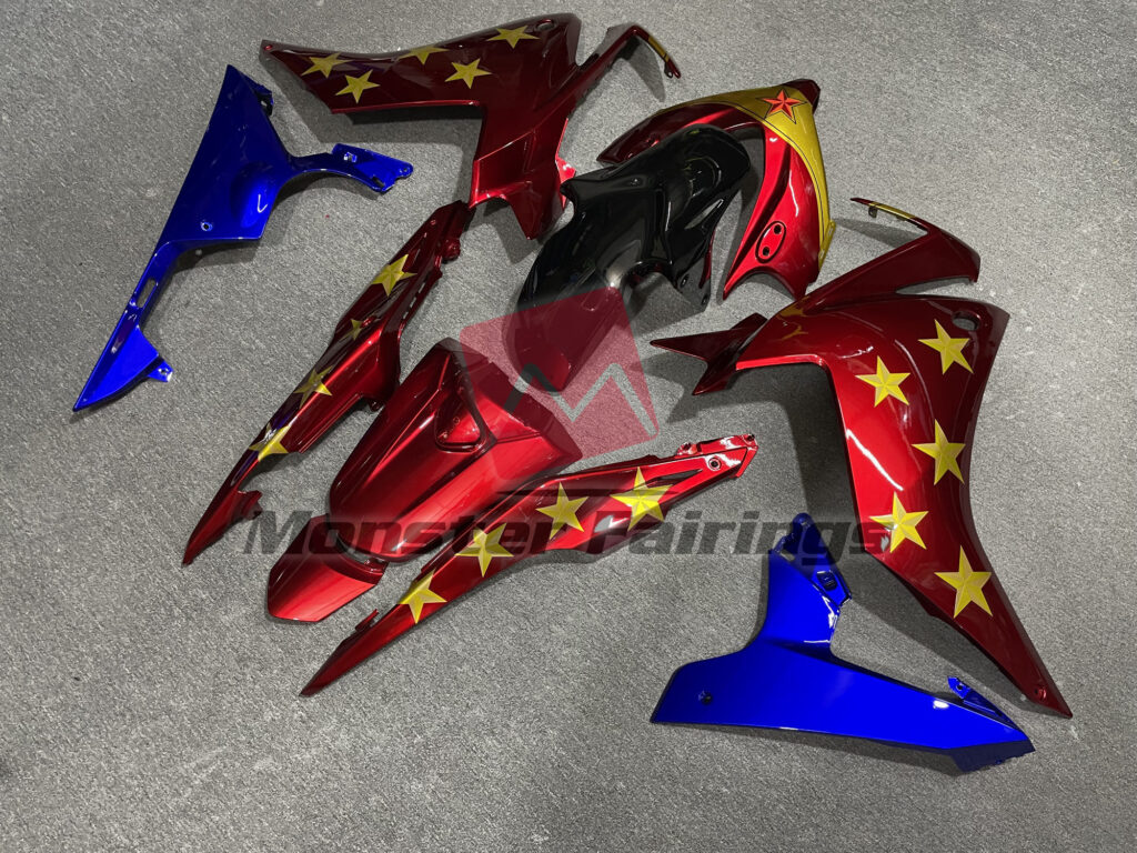 2013 - 2015 Honda CBR500R Wonder Woman fairing set - ABS injection, custom painted by Monster Fairings