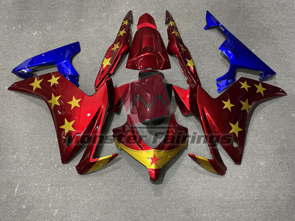 Honda CBR500R 2013 - 2015 Wonder Woman ABS fairings - custom motorcycle bodywork kit by Monster Fairings