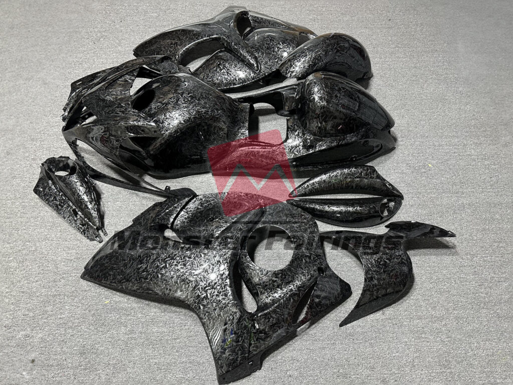 2008 - 2020 Suzuki GSXR 1300 Forged Carbon Fiber Style fairing set - ABS injection, custom painted by Monster Fairings