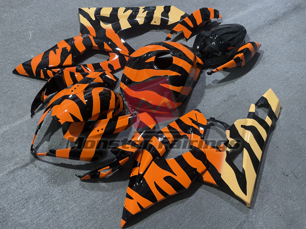Gloss Tiger Pattern ABS fairings for Suzuki GSXR 1000 2005 - 2006 - premium OEM fit kit by Monster Fairings