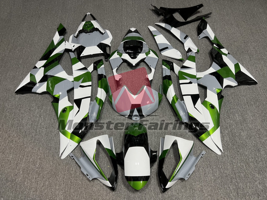 Yamaha R6 2008 - 2016 Geometric Pattern ABS fairings - custom motorcycle bodywork kit by Monster Fairings