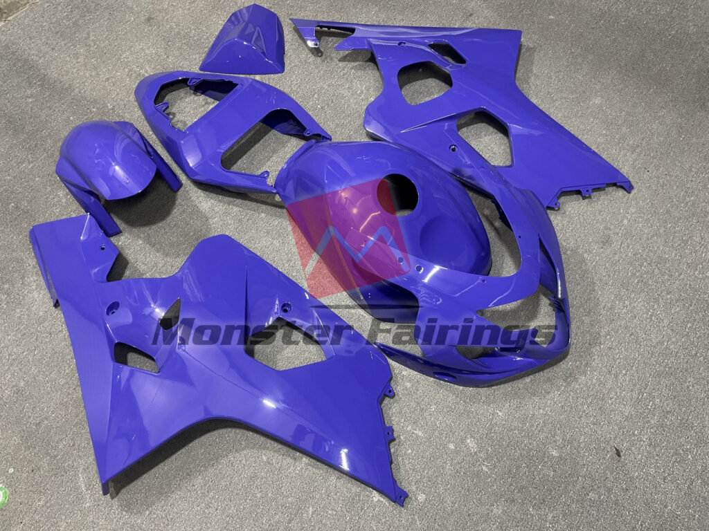 Suzuki GSXR 600 - 750 custom ABS fairings 2004 - 2005 in Gloss Purple - durable replacement kit, Monster Fairings